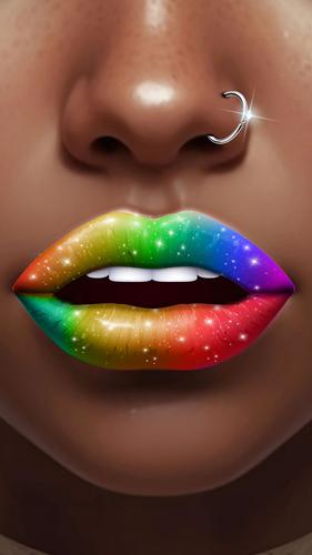 Lip Art Beauty DIY Makeup Game 螢幕截圖 1