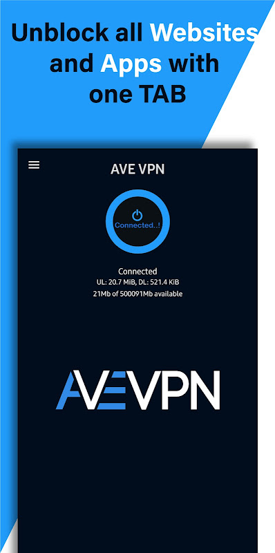 AVE VPN:Low Ping Vpn Screenshot 1