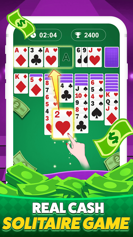 Solitaire Clash-Win Cash Captura de tela 0