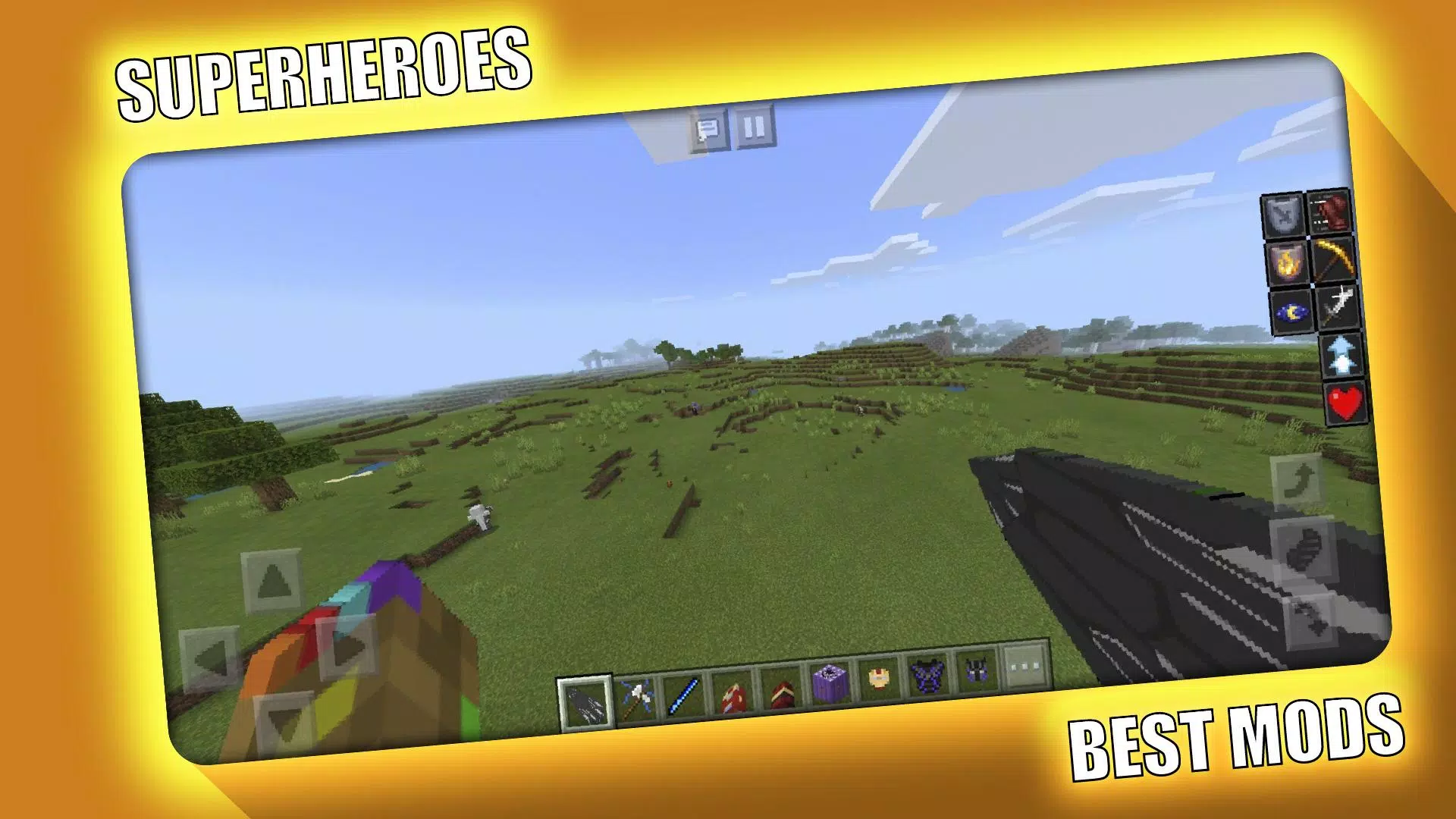 Superheroes Mod for Minecraft Tangkapan skrin 3