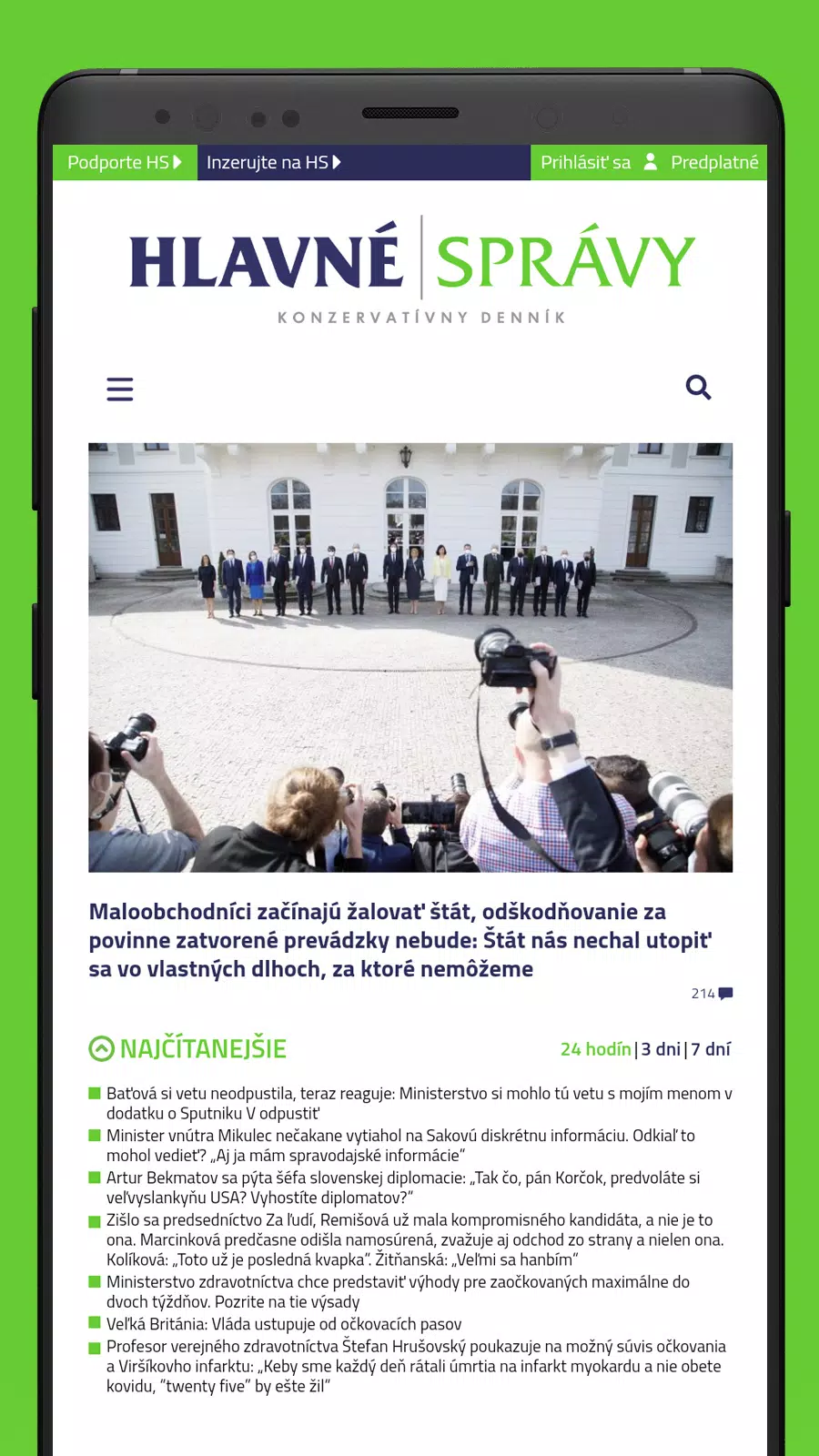 HLAVNÉ SPRÁVY应用截图第0张