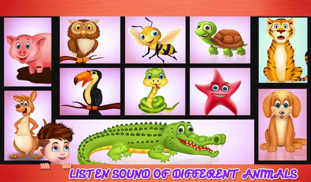 Learning Animal Sounds Games 螢幕截圖 1