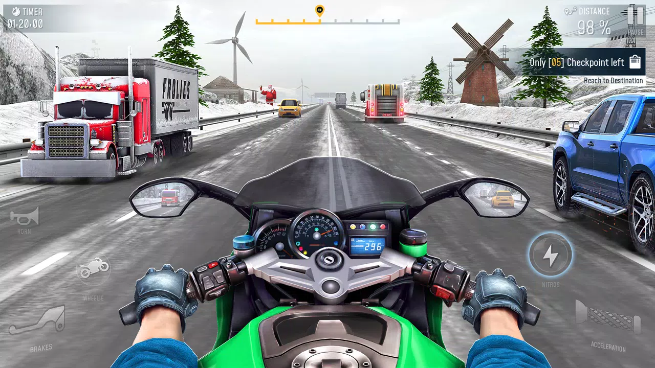 Rider 3D Bike Racing Games Schermafbeelding 1