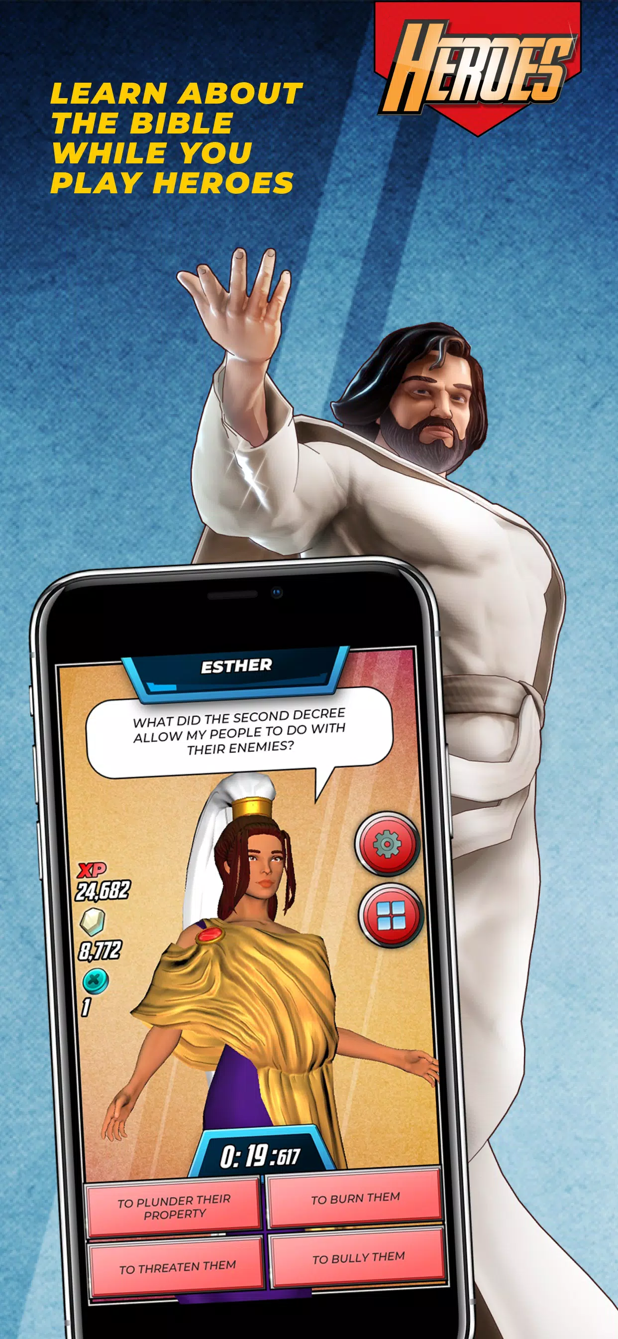 Bible Trivia Game: Heroes Ekran Görüntüsü 1