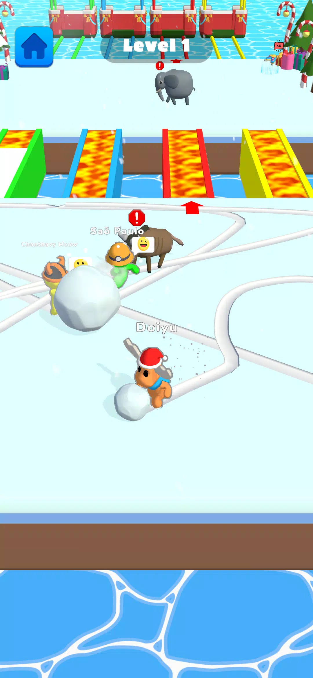 Schermata Ice Runner Battle: Snow Race 3