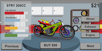 Indonesia Drag Bike Racing 3D Schermafbeelding 2