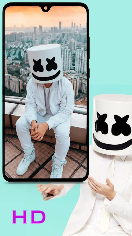 Marshmello Wallpaper Ảnh chụp màn hình 2