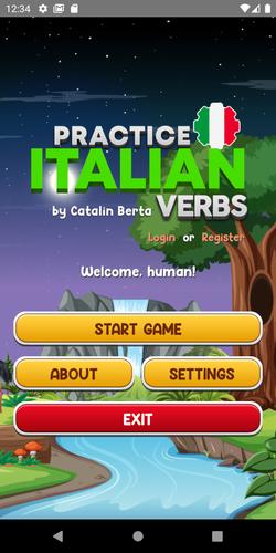 Learn Italian Verbs Game スクリーンショット 1