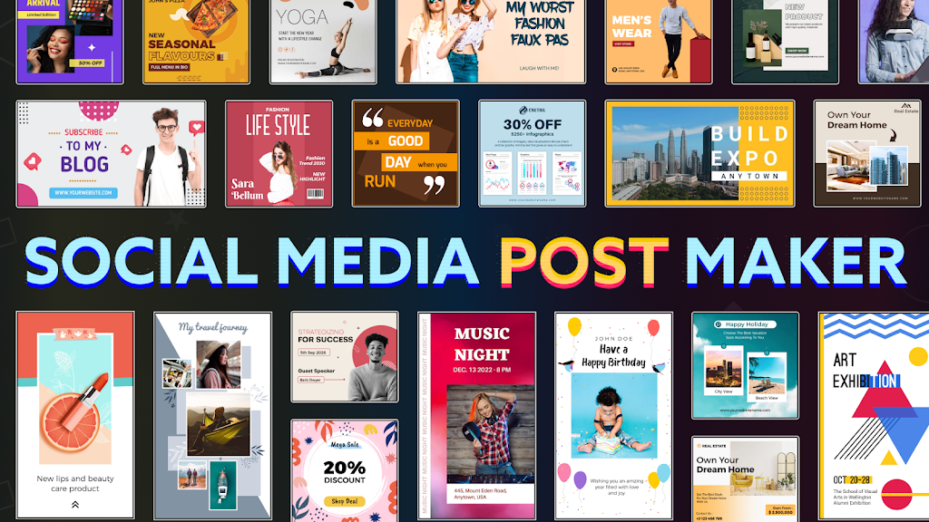 Social Media Post Maker स्क्रीनशॉट 0