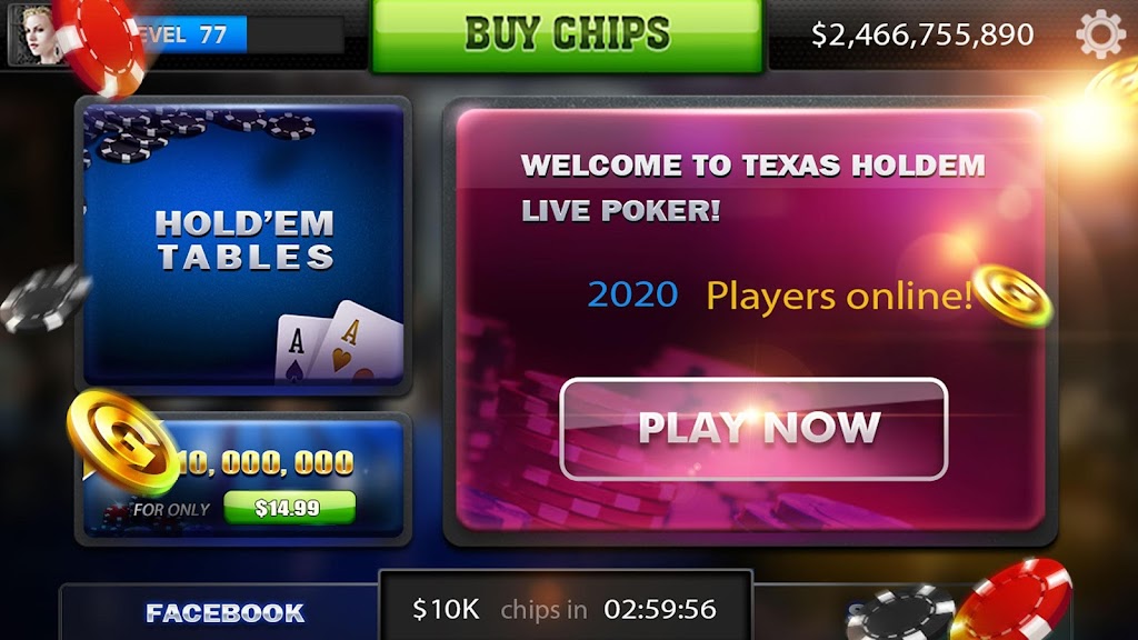 Spark Poker - Live Texas Holdem Casino スクリーンショット 1