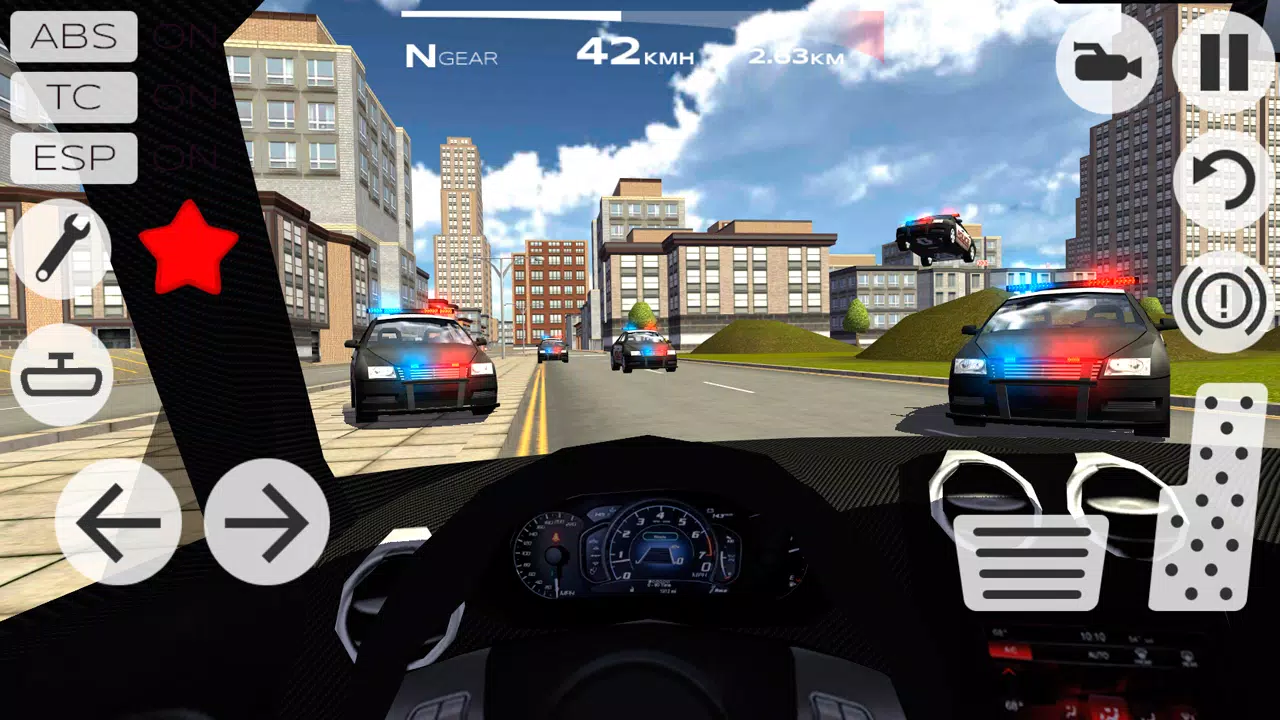 Extreme Car Driving Racing 3D 螢幕截圖 1