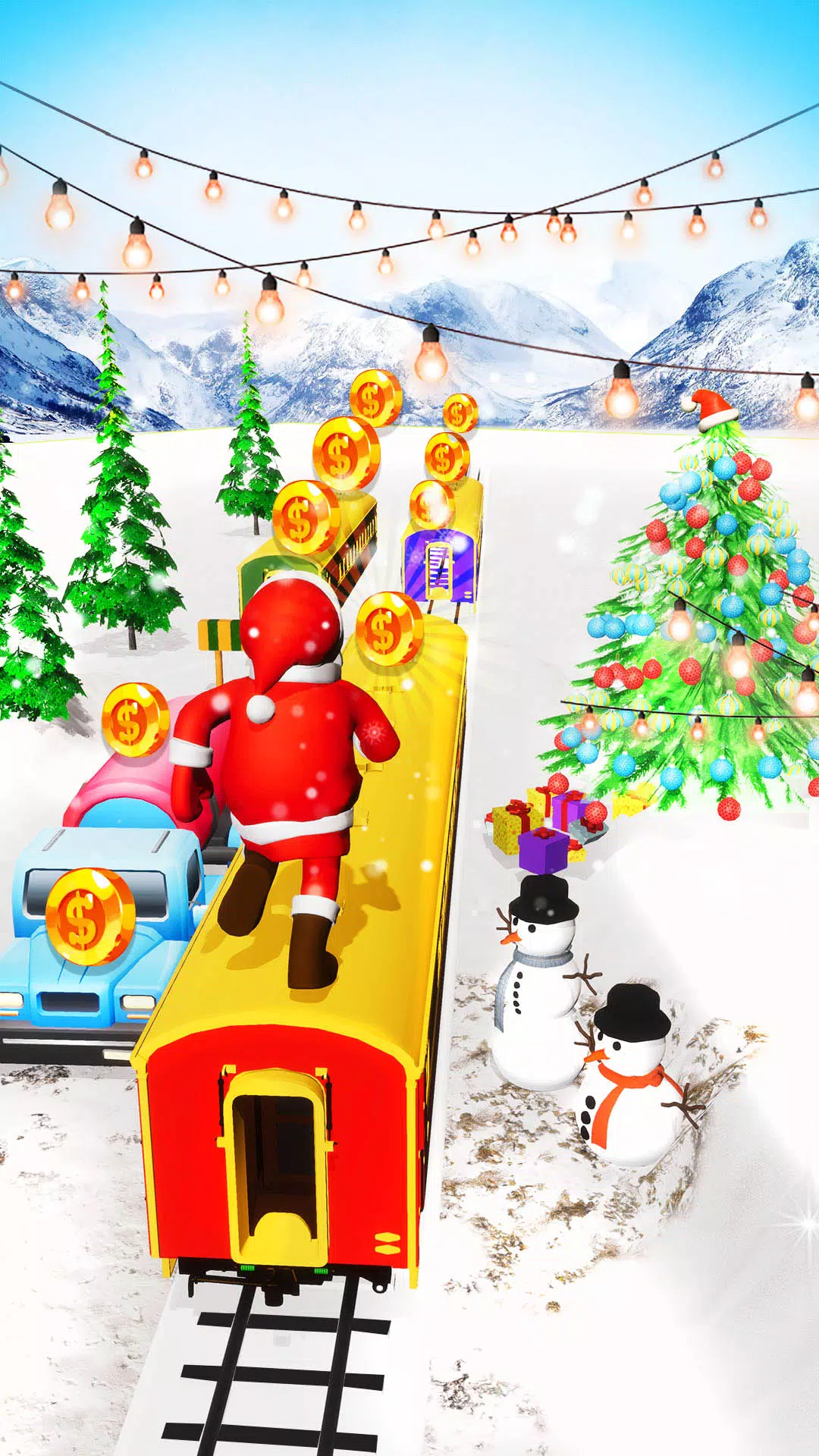 Xmas Santa Surfer Running Game স্ক্রিনশট 2