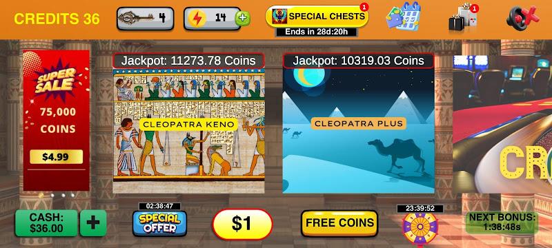 Cleopatra Keno with Keno Games Schermafbeelding 3