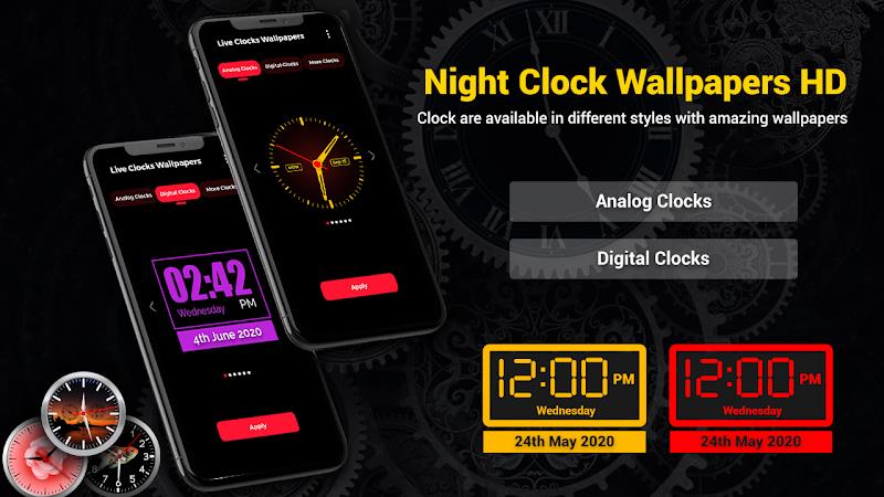 Smart Digital Clock Wallpapers स्क्रीनशॉट 1