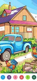 Country Farm Coloring Book Ảnh chụp màn hình 2