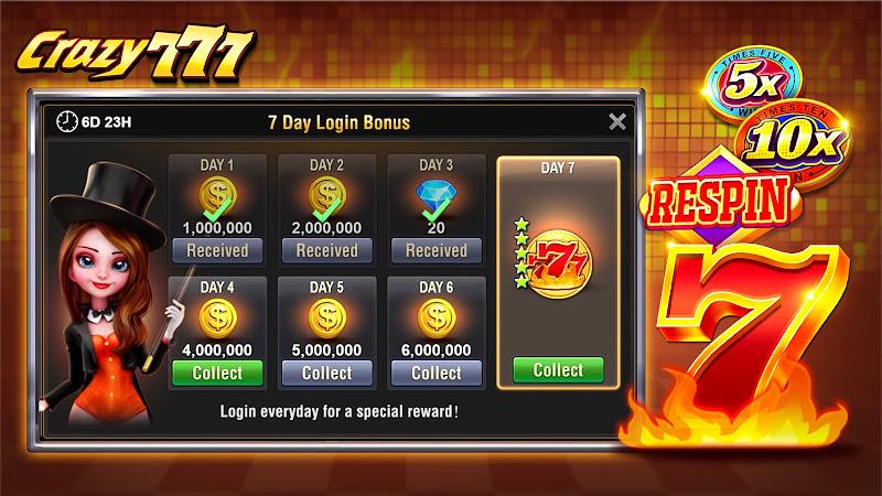 Crazy 777 Slot-TaDa Games 스크린샷 3