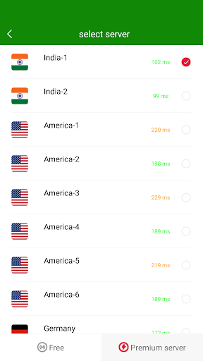 VPN India - Use Indian IP Captura de tela 1