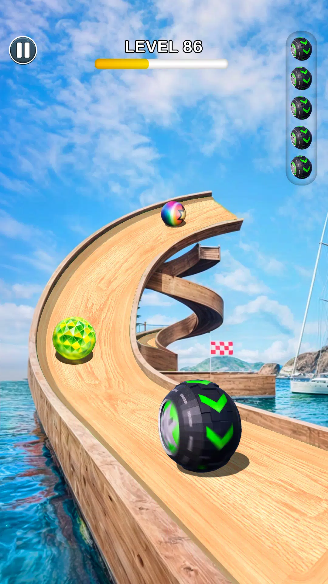 Rolling Ball Sky Escape Ảnh chụp màn hình 2