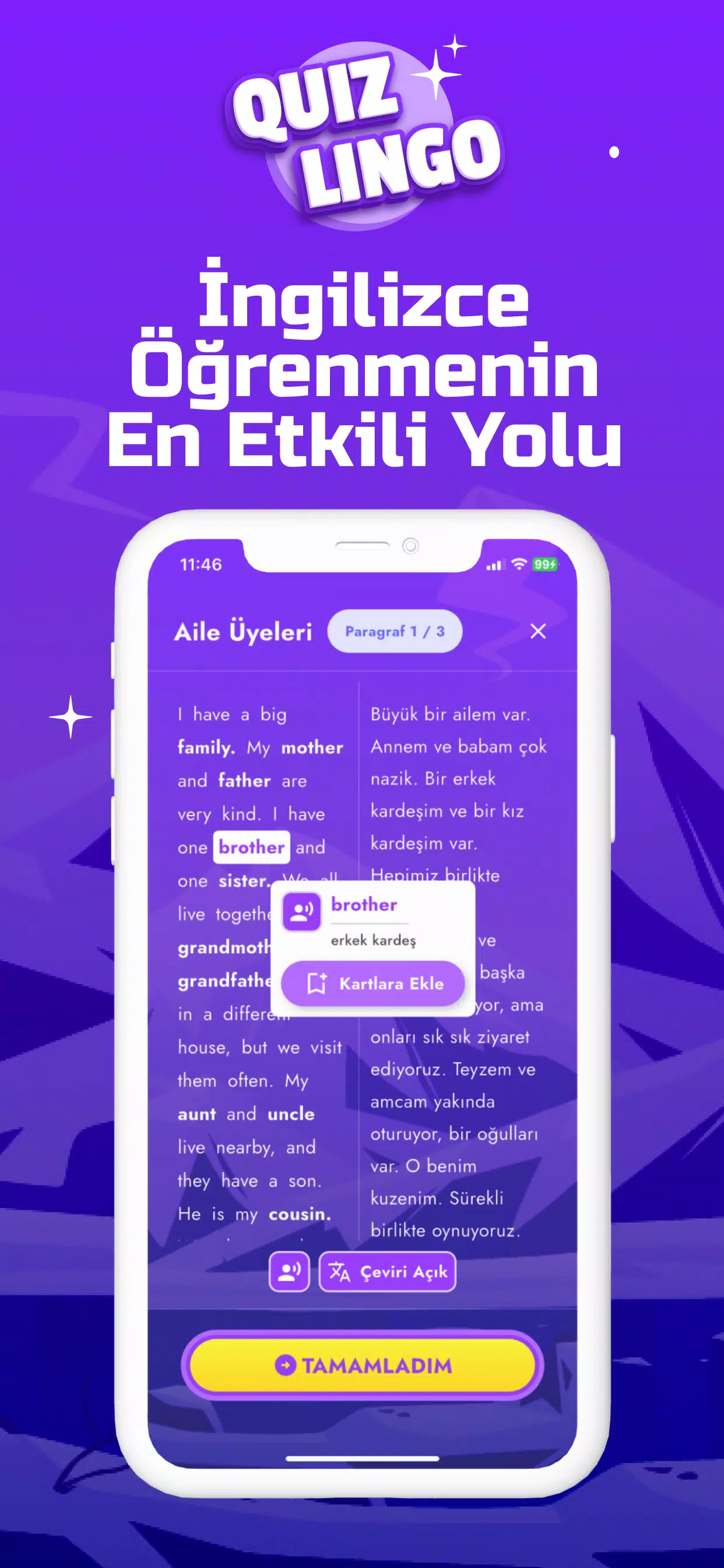 Quizlingo - İngilizce Öğren Capture d'écran 0