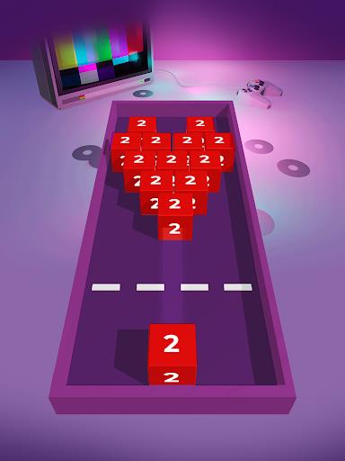 Chain Cube 2048: 3D merge game स्क्रीनशॉट 1