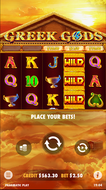 Greek Gods - Slot Casino Game Captura de tela 3