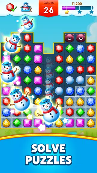 Jewels Legend - Match 3 Puzzle Schermafbeelding 1