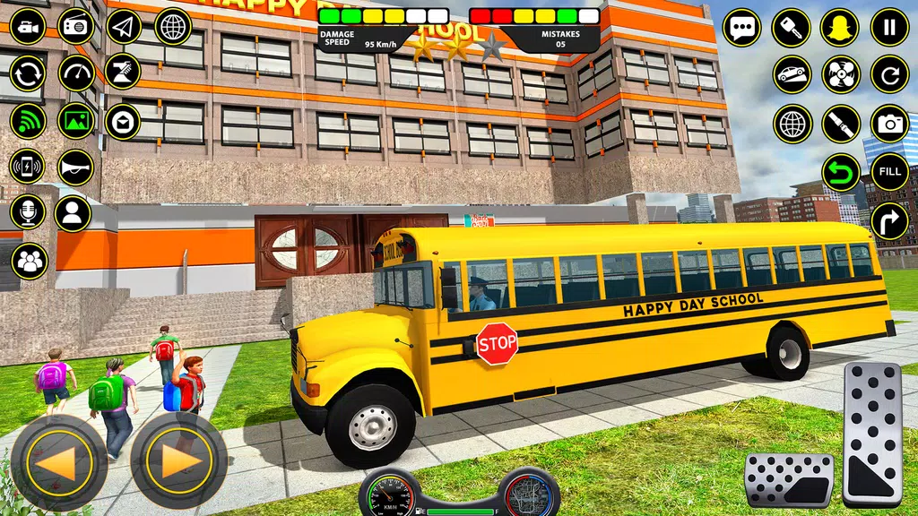 School Bus Coach Driver Games Capture d'écran 0