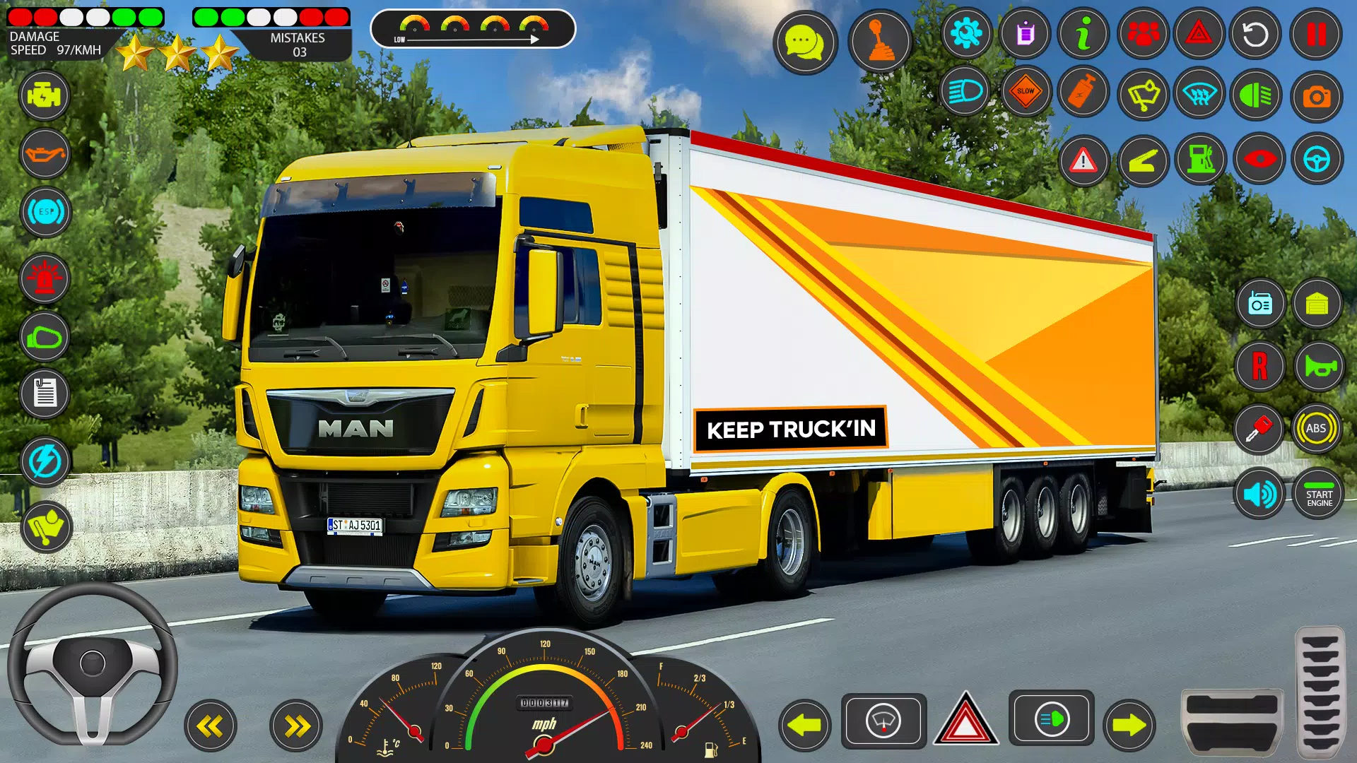 Euro Truck Games Sim 3d Tangkapan skrin 0