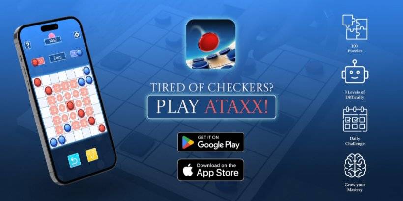 Ataxx brings a fresh twist to iconic board games like Hexxagon, out now on Android and iOS