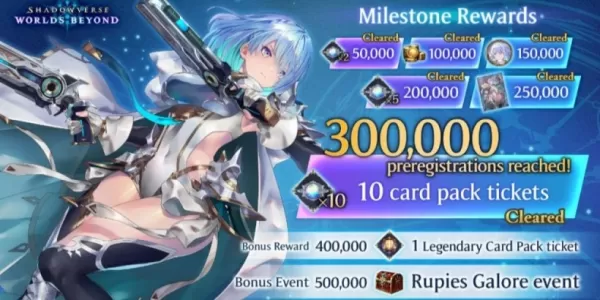Shadowverse: Worlds Beyond Hits 300.000 pre-registraties, kondigt nieuwe mijlpalen aan