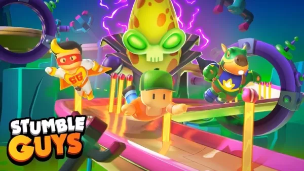 Survive Darkpeel's Lair in Stumble Guys Última temporada de super -herói Showdown