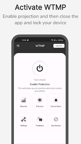 WTMP App: Who Touched My Phone Capture d'écran 0