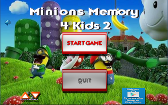 Minions Memory 4 Kids 2 Ekran Görüntüsü 0