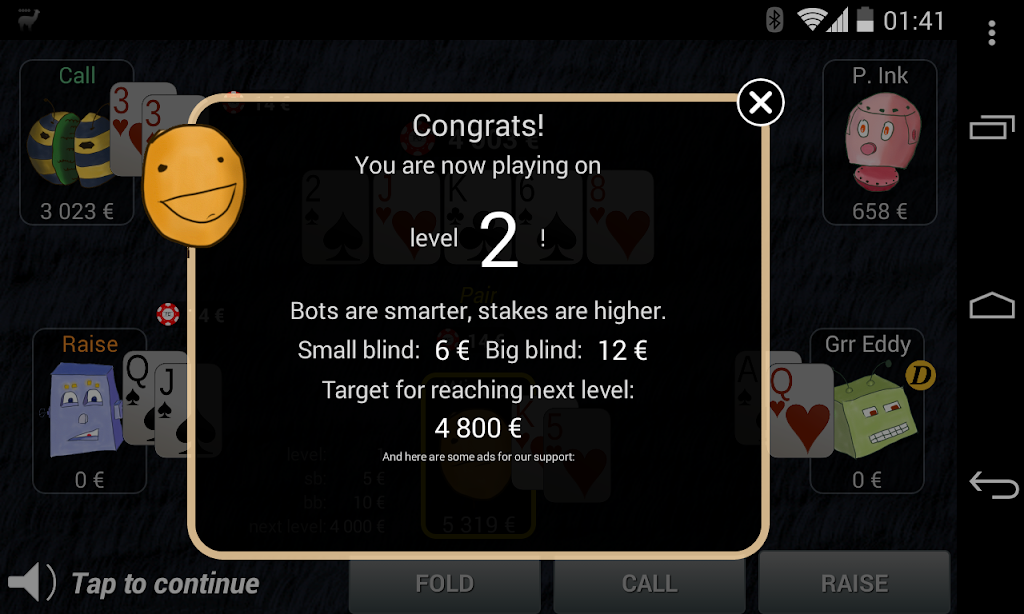 Bots Don’t Bluff Offline Poker स्क्रीनशॉट 2
