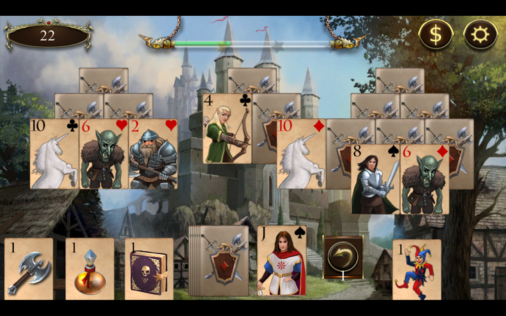 Legends of Solitaire Curse of the Dragons TriPeaks Tangkapan skrin 3