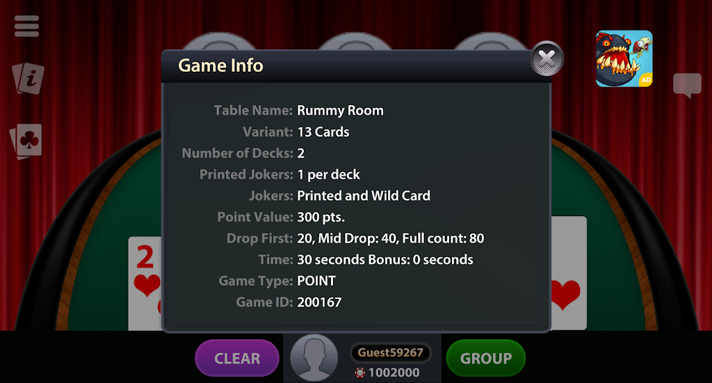 Schermata Play Indian Rummy: 13 Cards & Pool Rummy Online 1