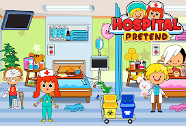 My Pretend Hospital Town Life ภาพหน้าจอ 0