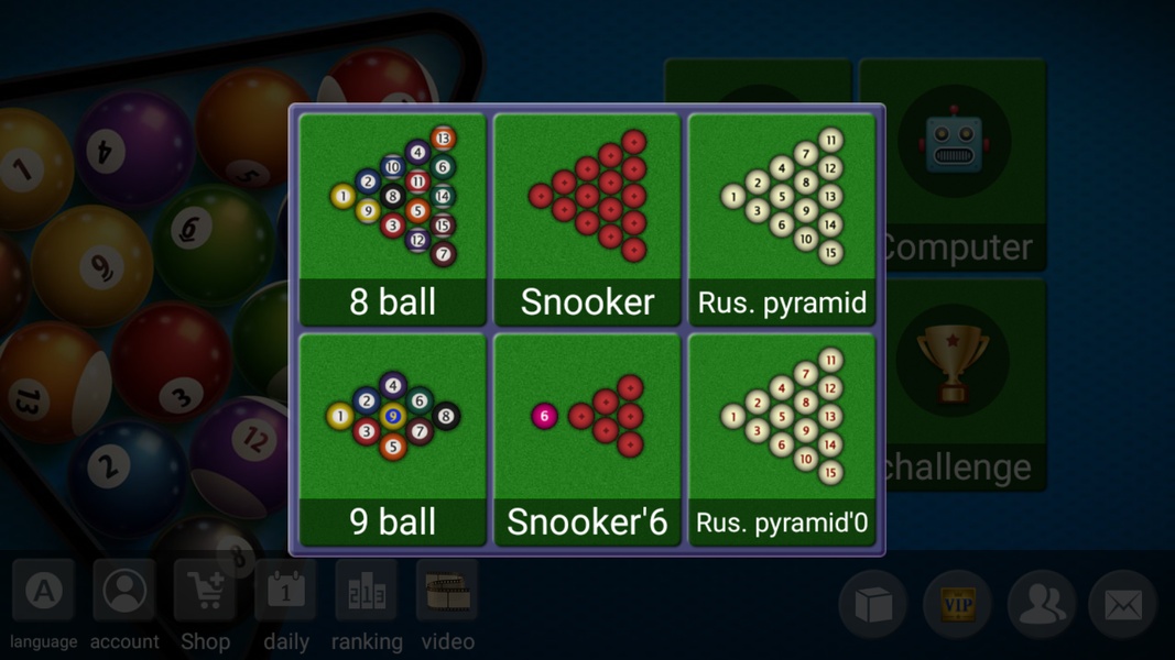 Hi! Billiards Schermafbeelding 1