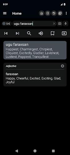 English Somali Dictionary Screenshot 1