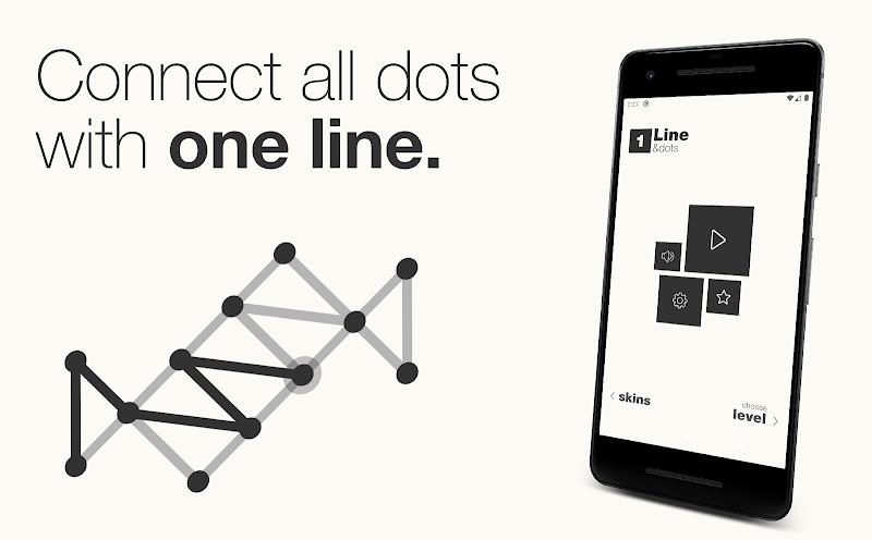 1Line & dots. Puzzle game. Ảnh chụp màn hình 0