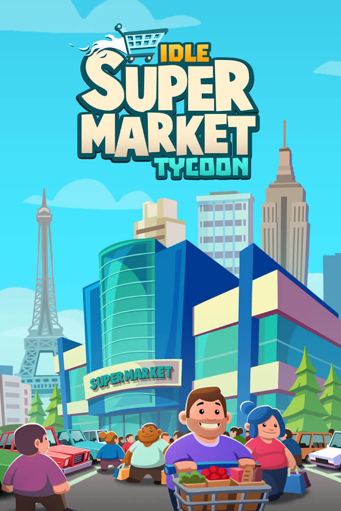 Idle Supermarket Tycoon Mod Ekran Görüntüsü 0