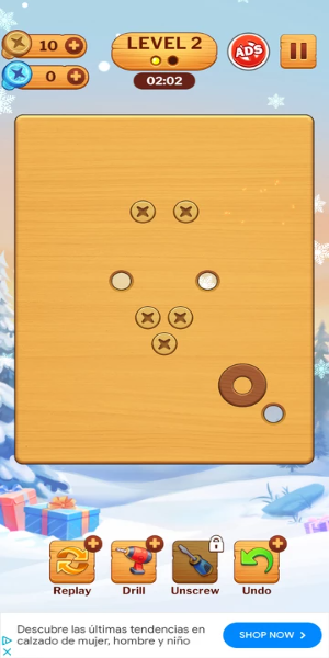 Wood Nuts Game: Unscrew Puzzle ภาพหน้าจอ 0