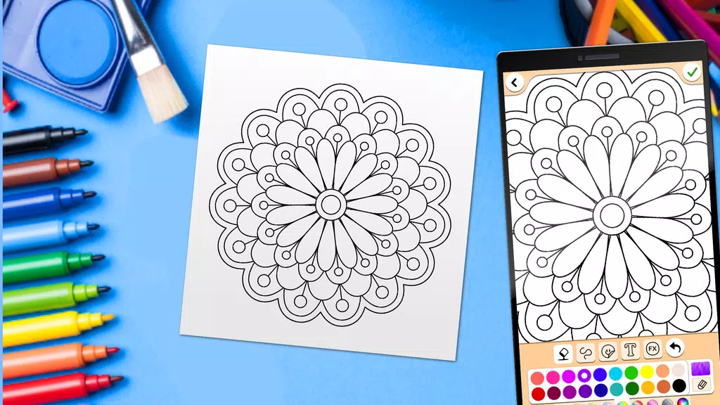 Mandala Coloring Pages Ekran Görüntüsü 2