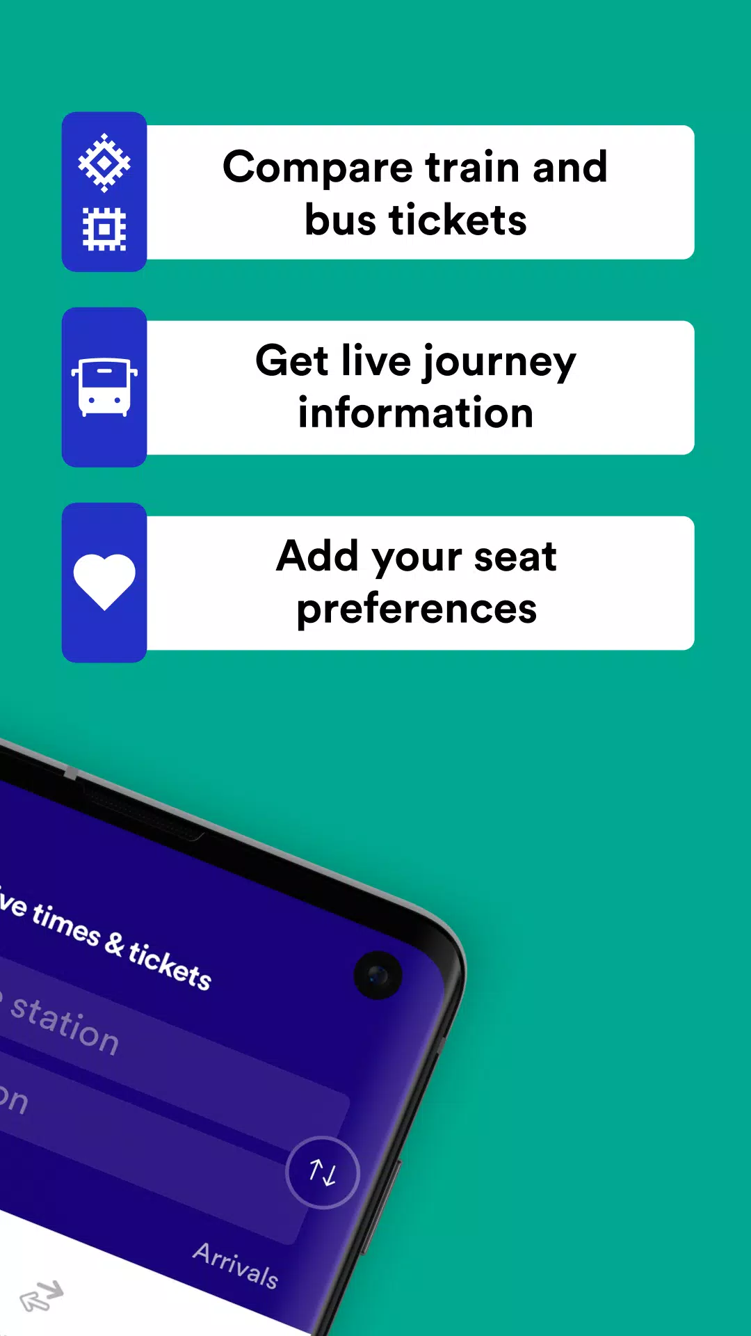 Trainline ဖန်သားပြင်ဓာတ်ပုံ 1