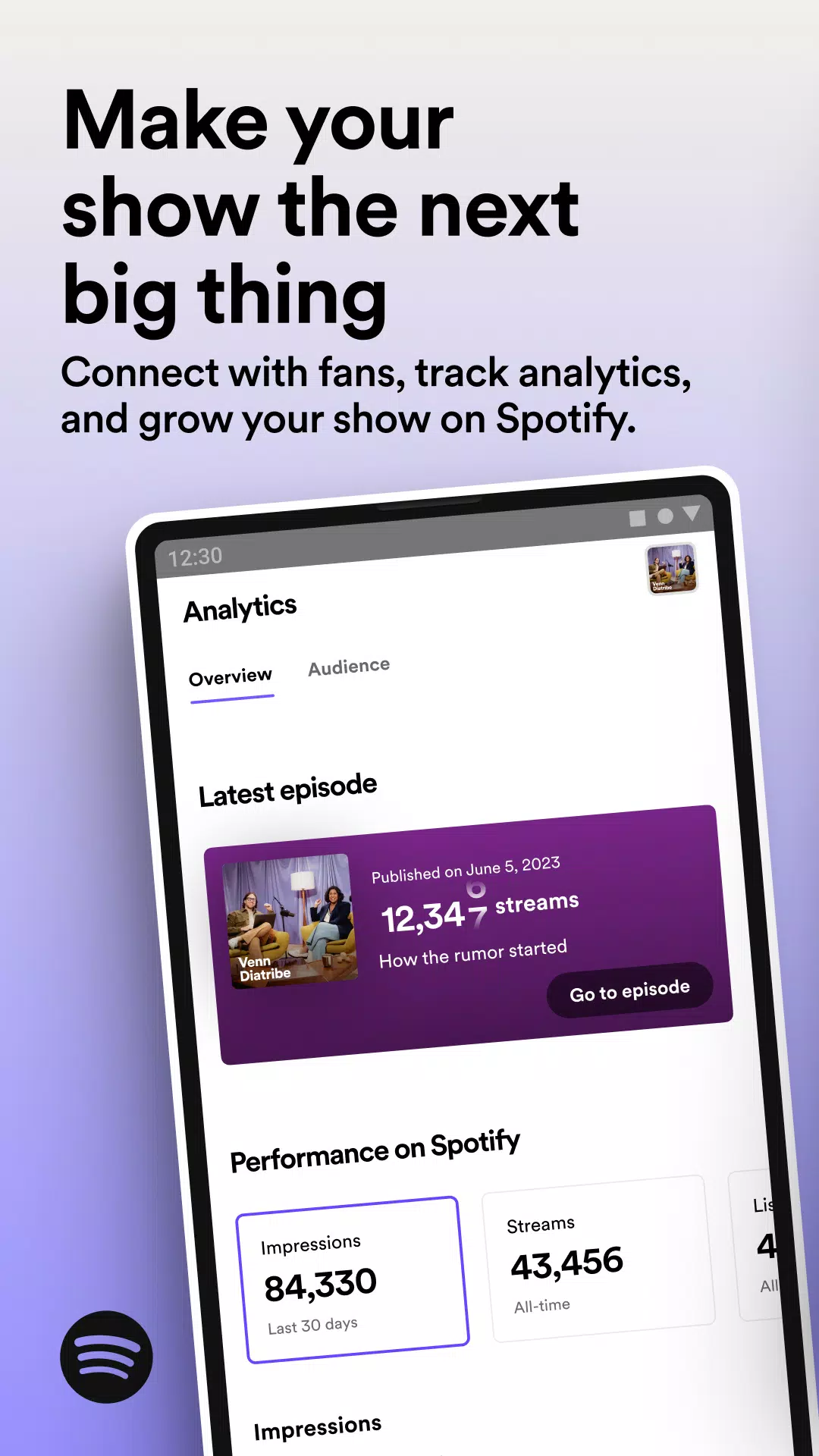 Spotify for Podcasters স্ক্রিনশট 0