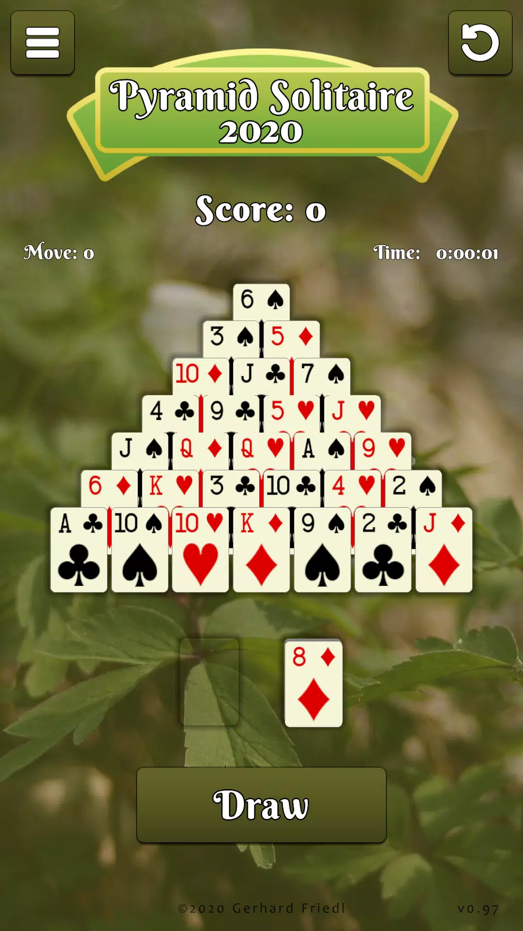 Pyramid Solitaire Card Game 스크린샷 1