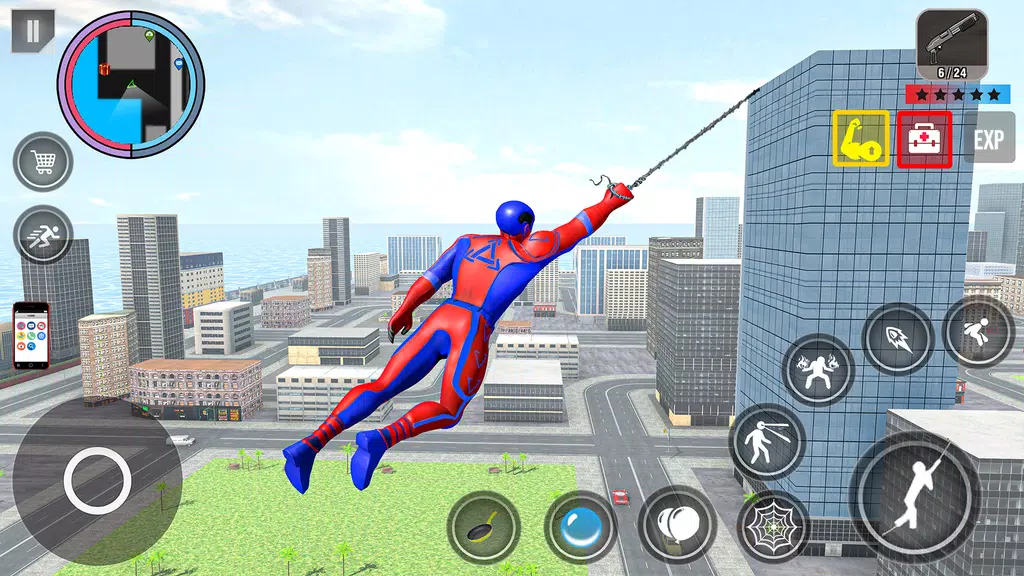 Spider Rope Action Game स्क्रीनशॉट 0