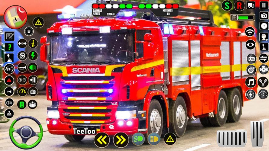 Police Ambulance Fire Truck Скриншот 0