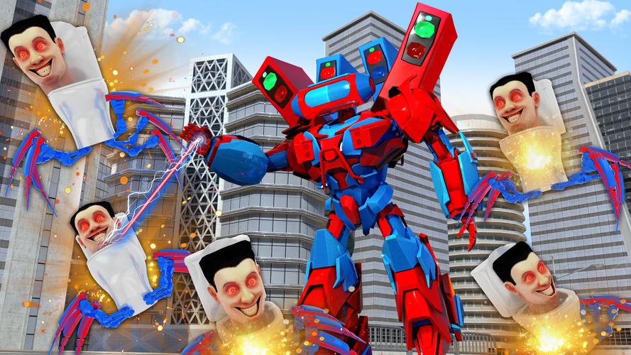 Toilet Monster Robot Games 螢幕截圖 0