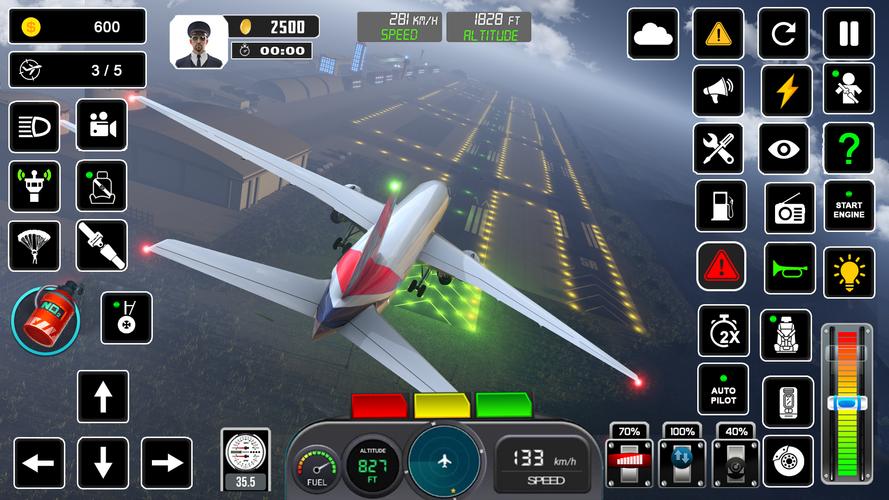 Pilot Flight Simulator Games Zrzut ekranu 2